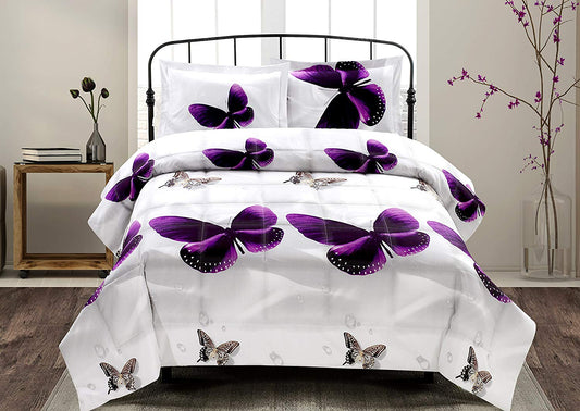 3d Purple Butterfly CLP1210001TT Bedding Sets