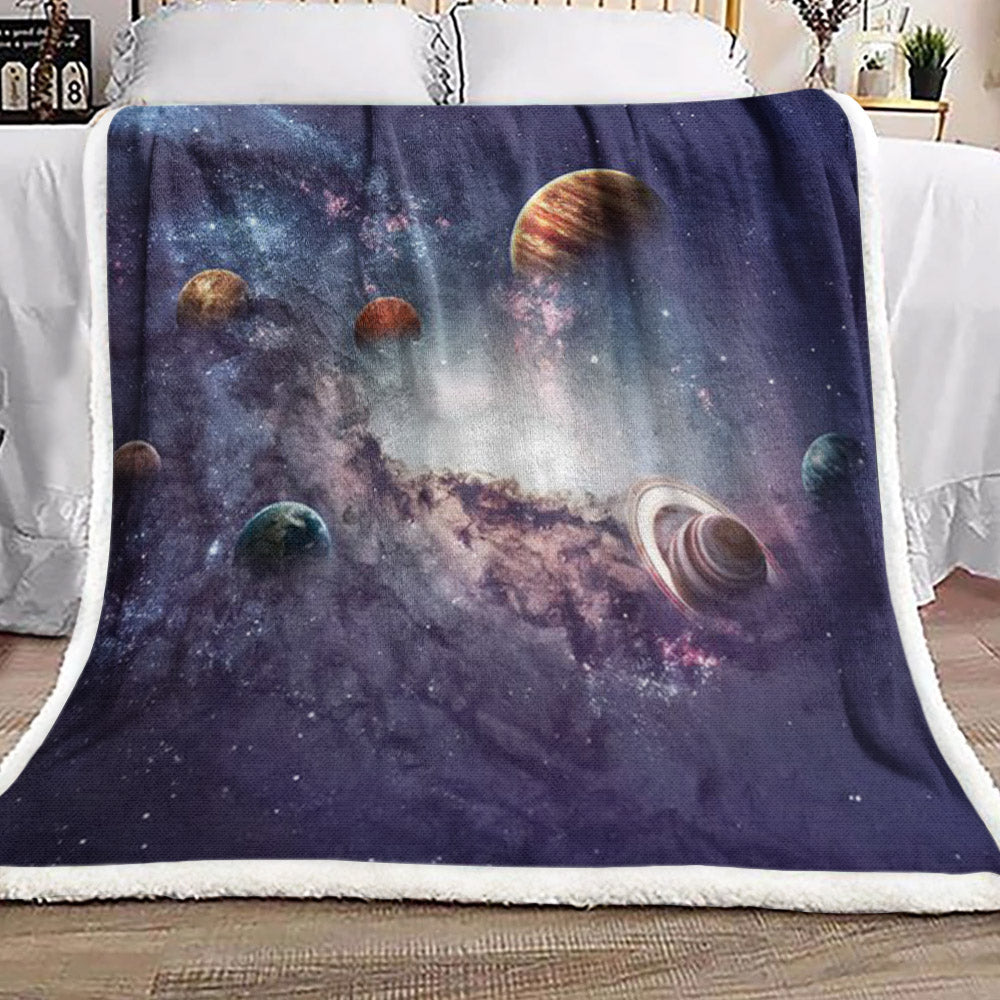 3d Space HN031001F Sherpa Fleece Blanket