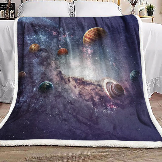 3d Space HN031001F Sherpa Fleece Blanket