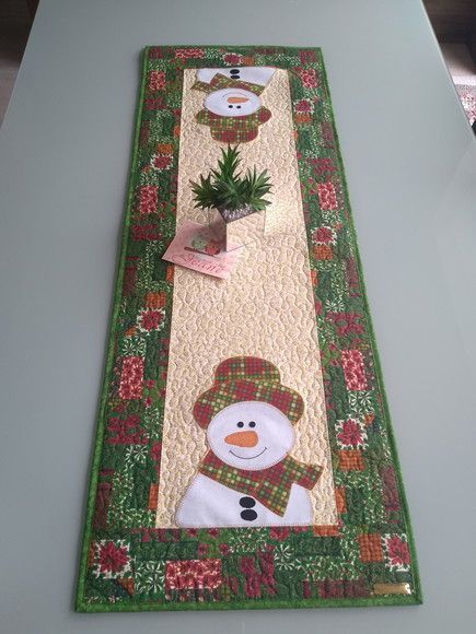 Snowman CLA271223037 Quilted Table Runner