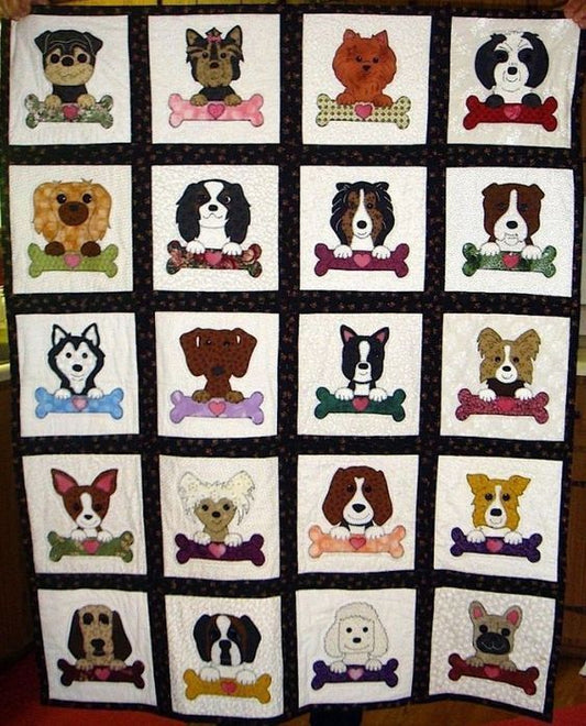 Dogs CLA15112327 Quilt Blanket