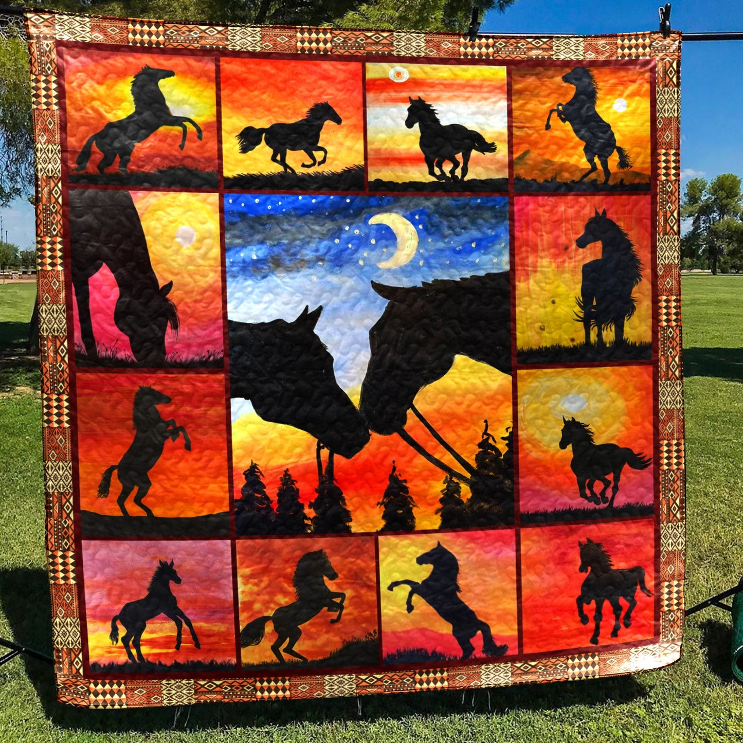 Horse SM100521 Quilt Blanket