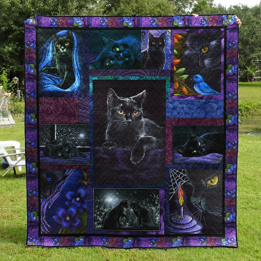 Black Cat Quilt Blanket TL13032302BL