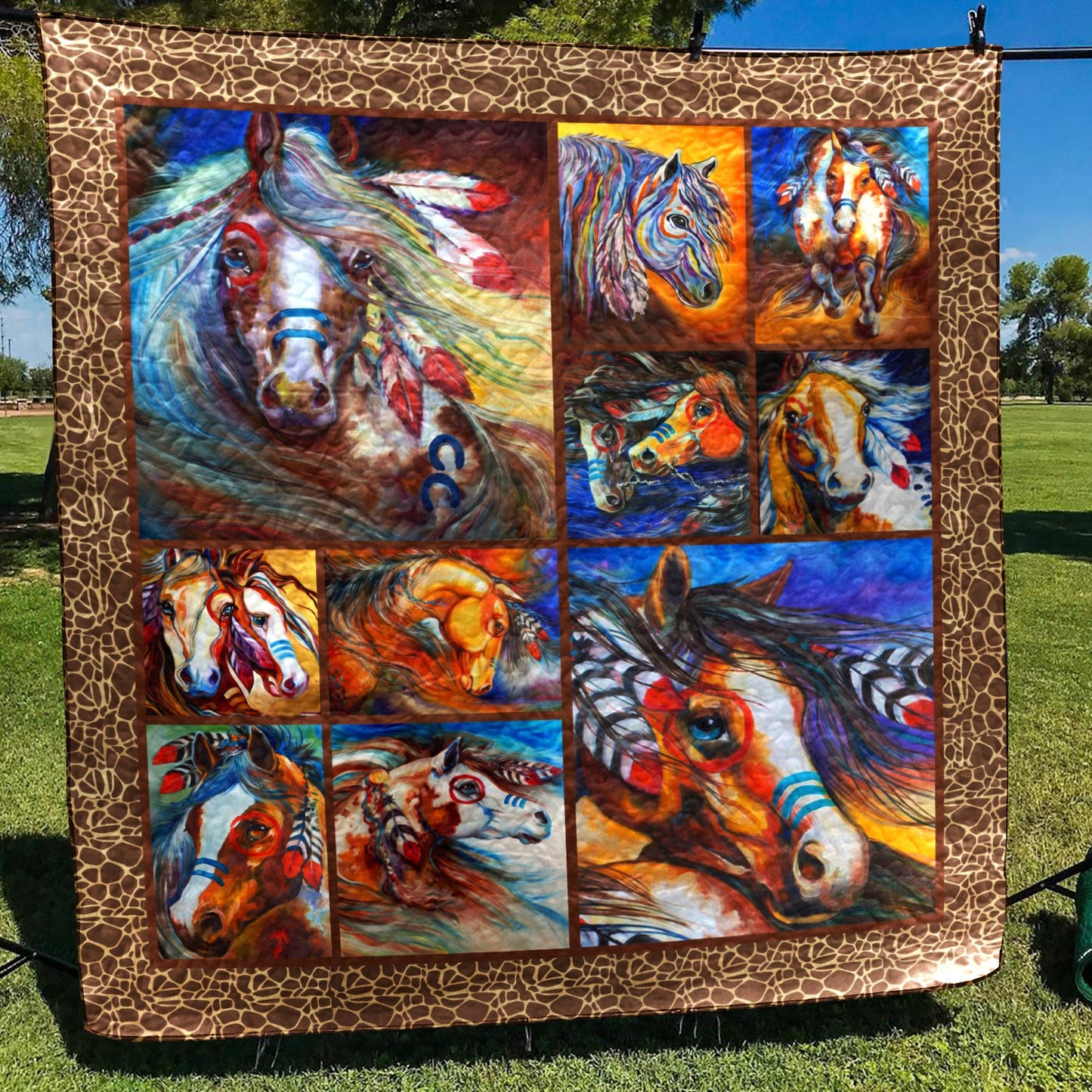 Horse ML090524 Quilt Blanket