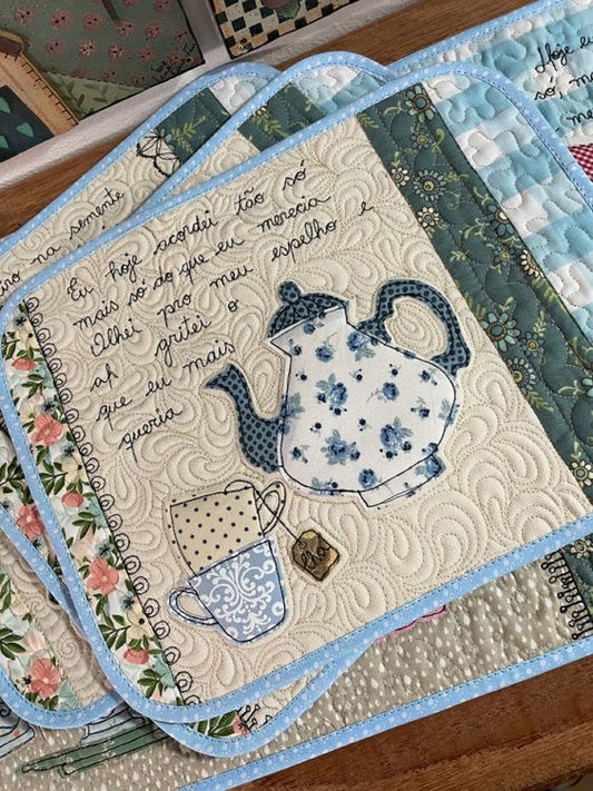 Teapot CLA271223251 Quilted Placemats