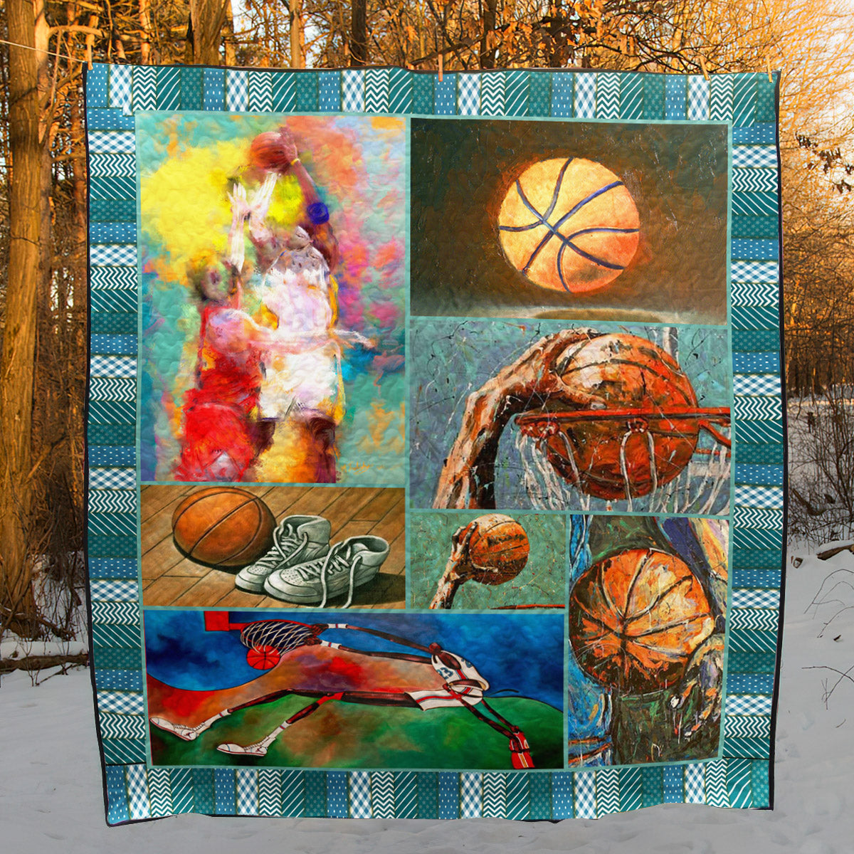 Basketball D8047 Quilt Blanket