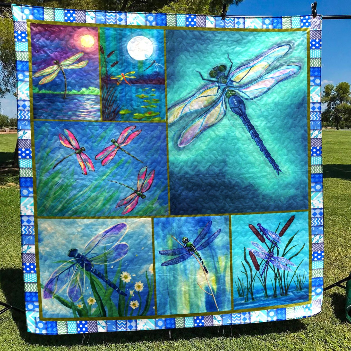 Dragonfly NN090519 Quilt Blanket