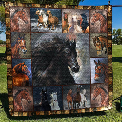 Horse MH100520 Quilt Blanket