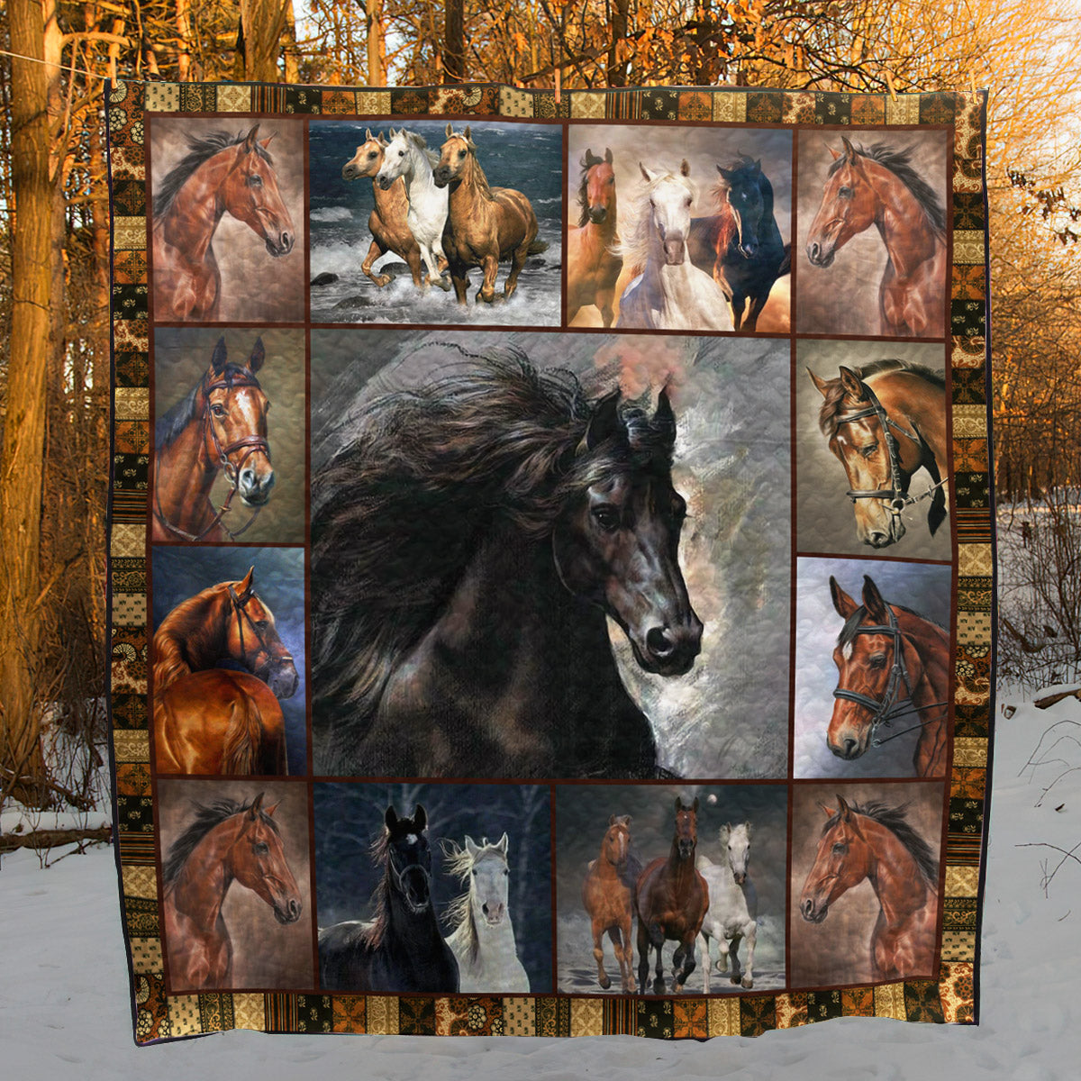 Horse MH100520 Quilt Blanket