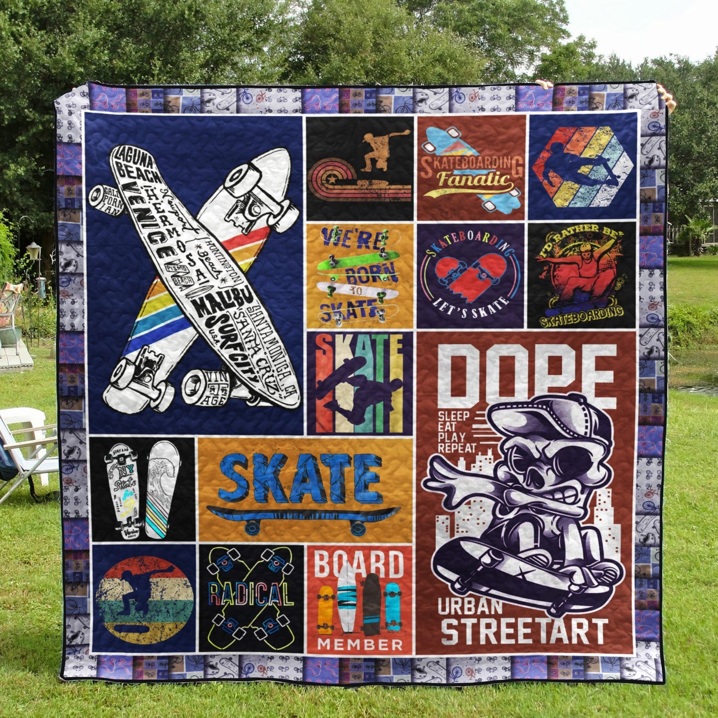 Skateboarding TN220511 Quilt Blanket