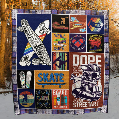 Skateboarding TN220511 Quilt Blanket