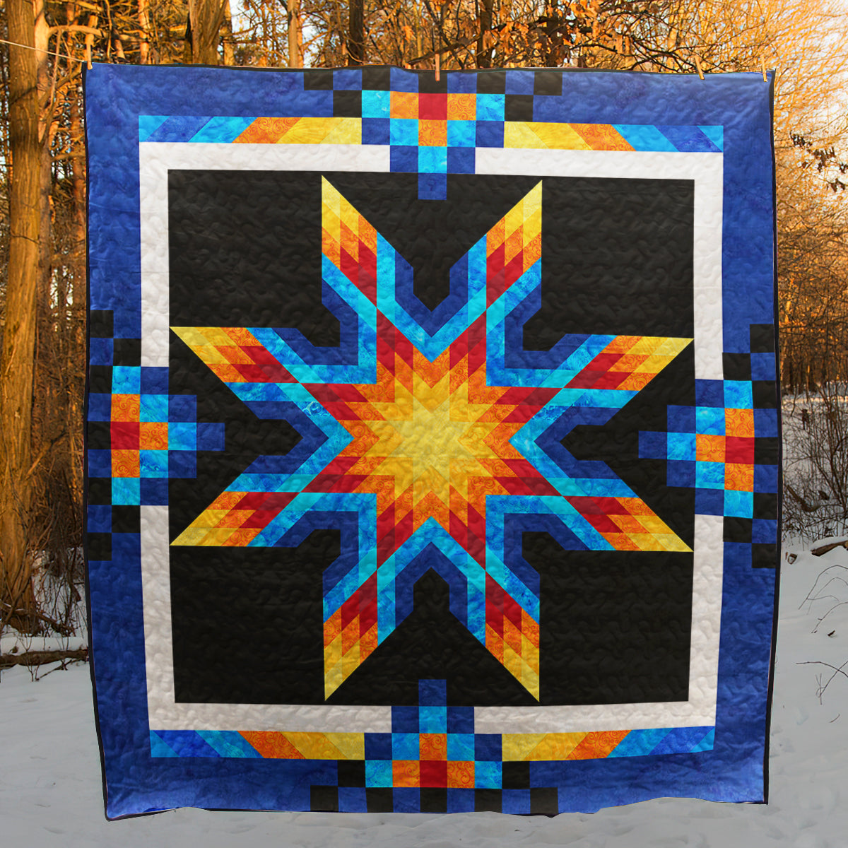 Native American Star Quilt Blanket TL08032304BL