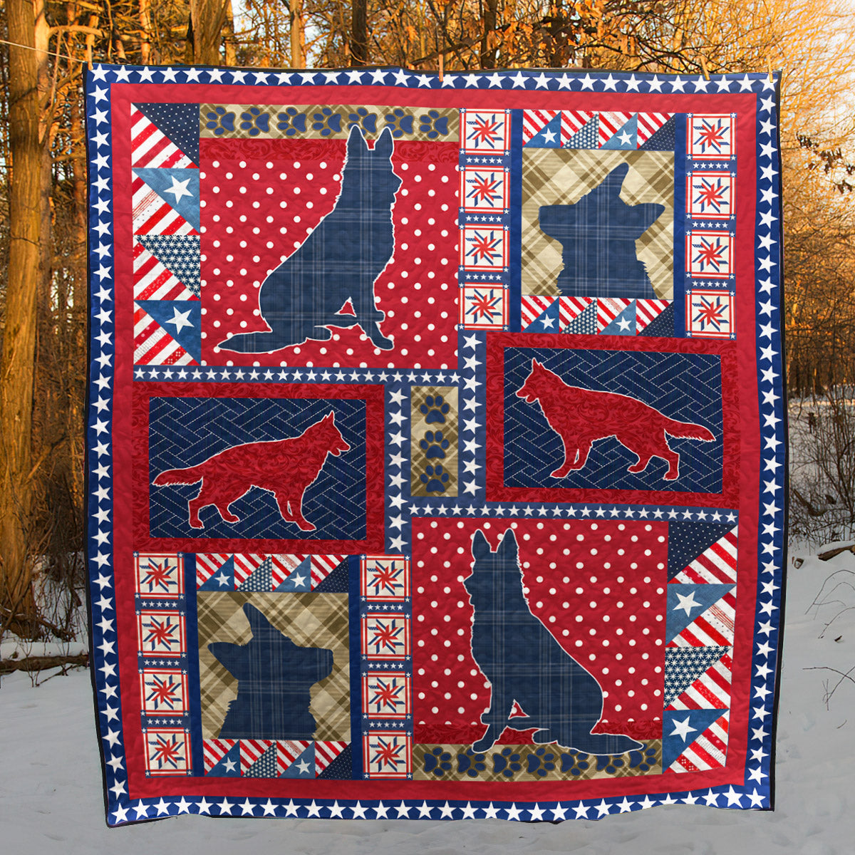 German Shepherd TL050614 Quilt Blanket