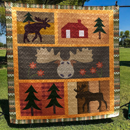 Moose NX170511 Quilt Blanket