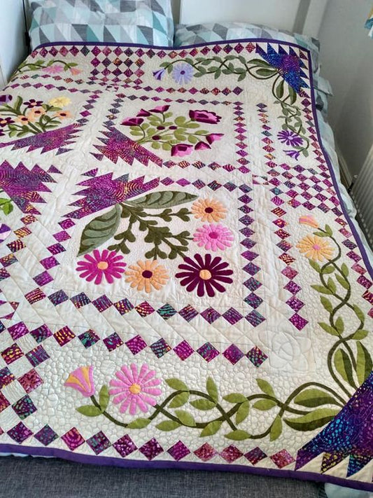 Flower CLA15122315 Quilt Blanket
