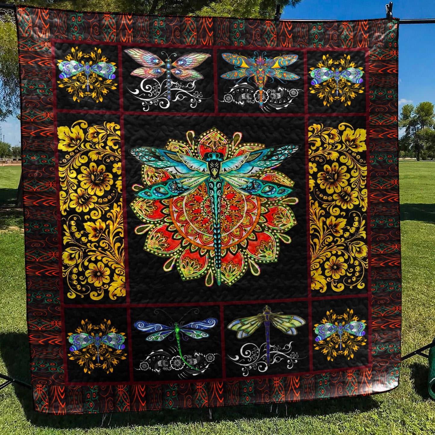 Dragonfly ML130518 Quilt Blanket