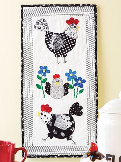 Chicken CLA271223034 Quilted Table Runner