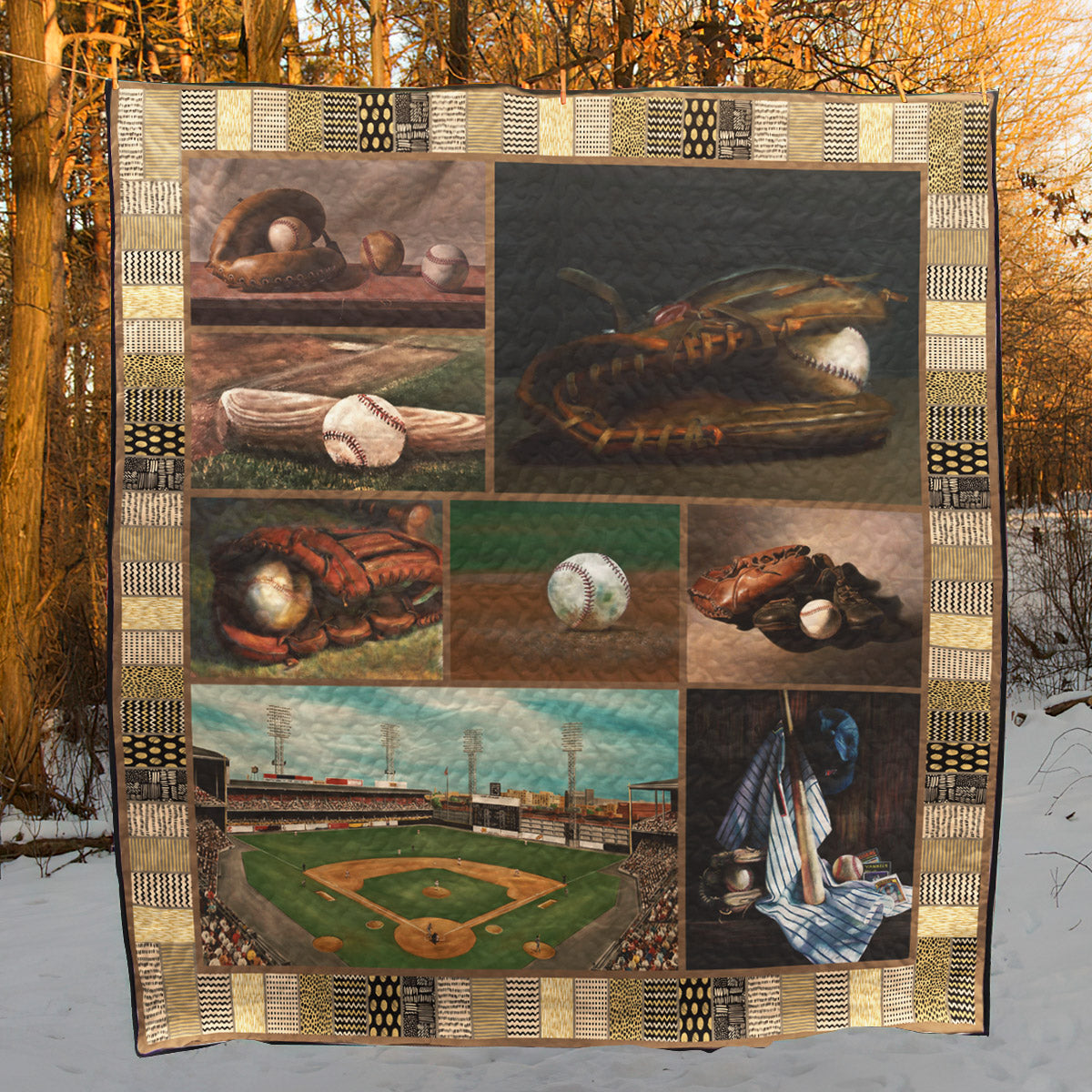 Baseball D8043 Quilt Blanket