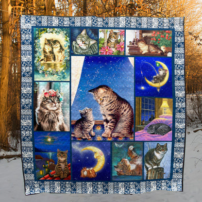 Cat ML090507 Quilt Blanket