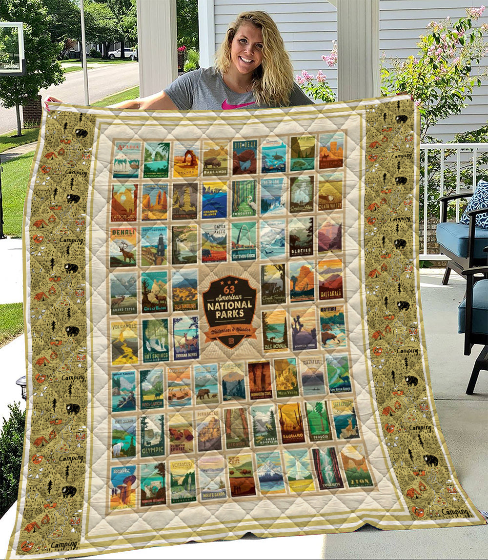 63 American National Park Quilt Blanket MN281008