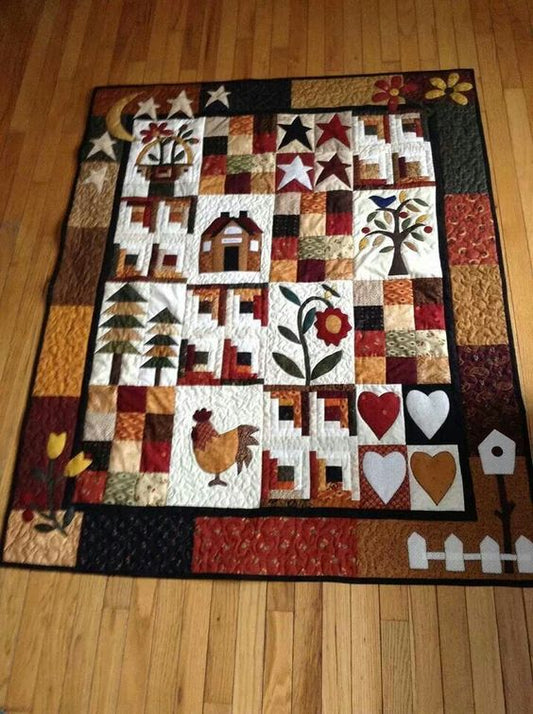 Chicken CLA271223212 Quilt Blanket