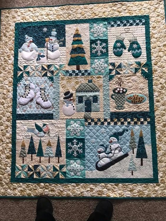 Snowman CLA271223128 Quilt Blanket