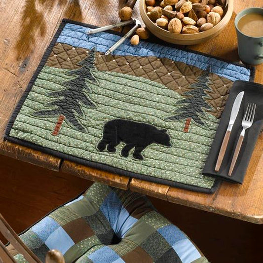 Bear CLA04122360 Quilted Placemats