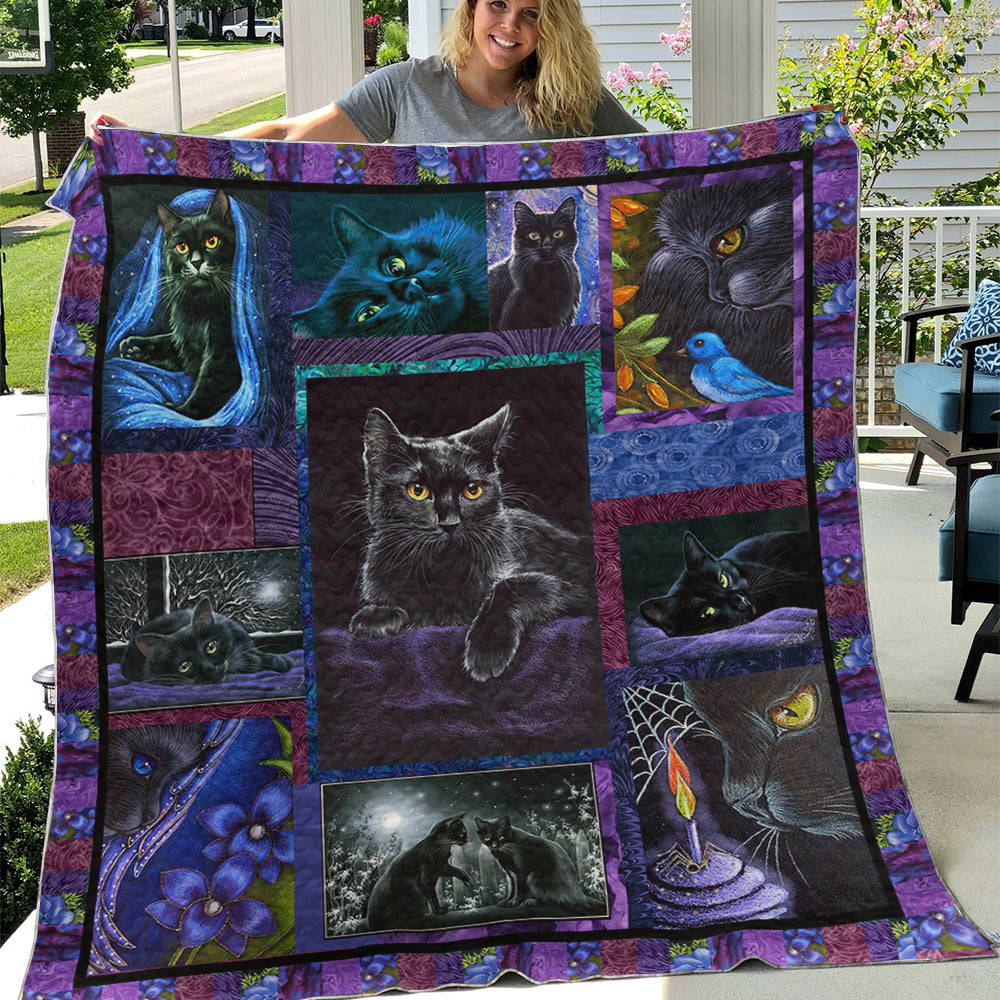 Black Cat Quilt Blanket TL13032302BL