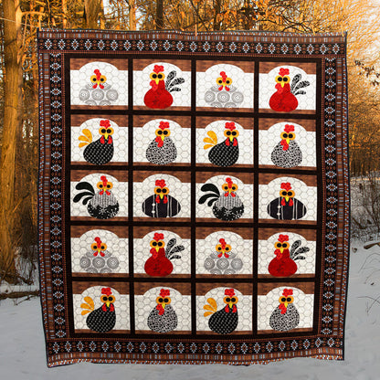 Chicken HT070512 Quilt Blanket