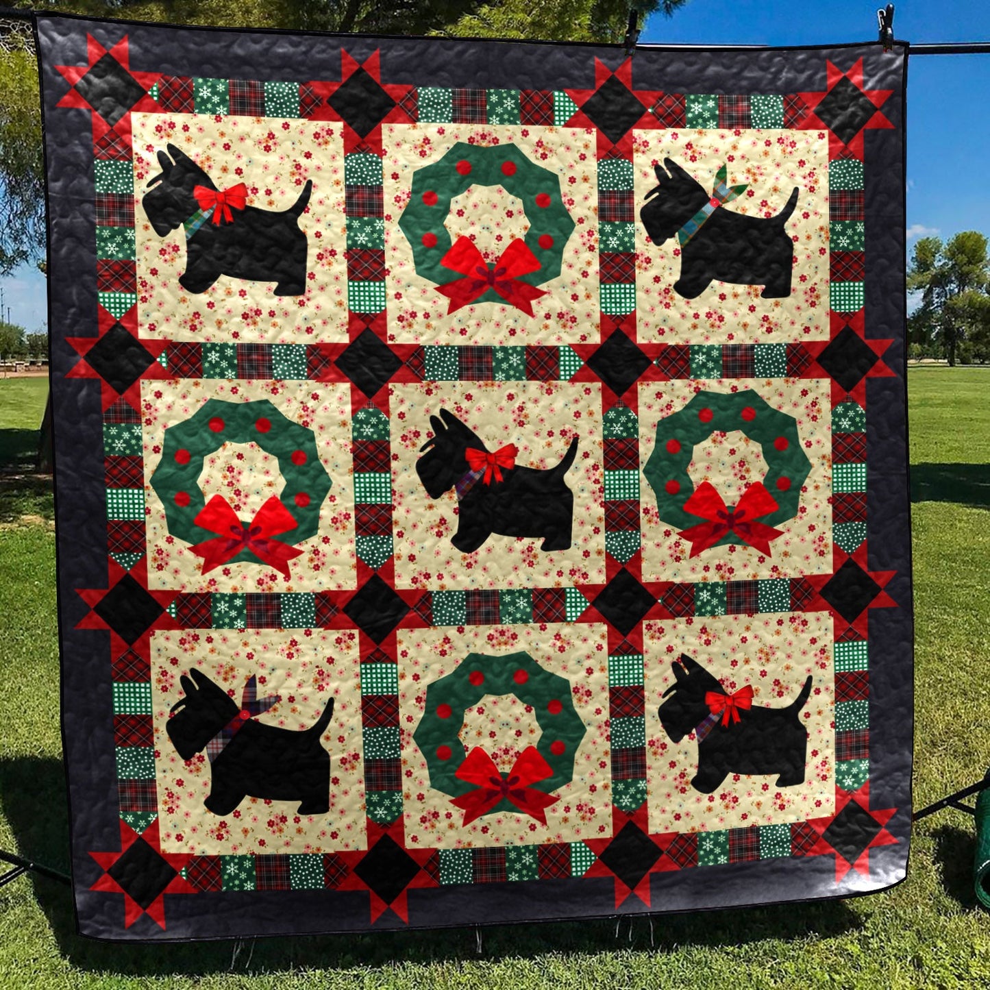 Scottish Terrier CG240625 Quilt Blanket