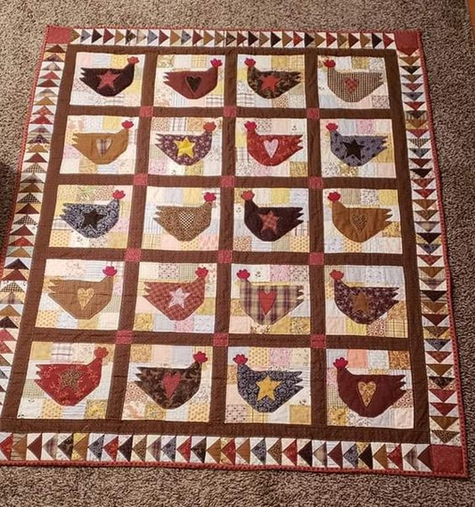 Chicken CLA271223219 Quilt Blanket