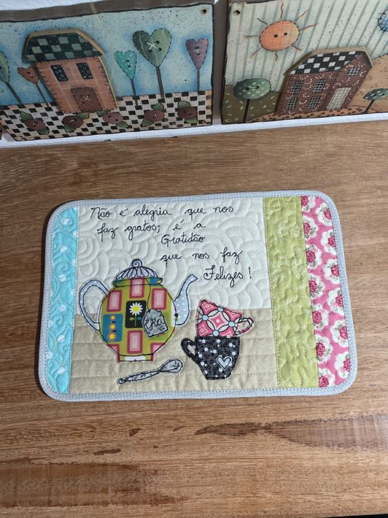 Teapot CLA120324128 Quilted Placemats