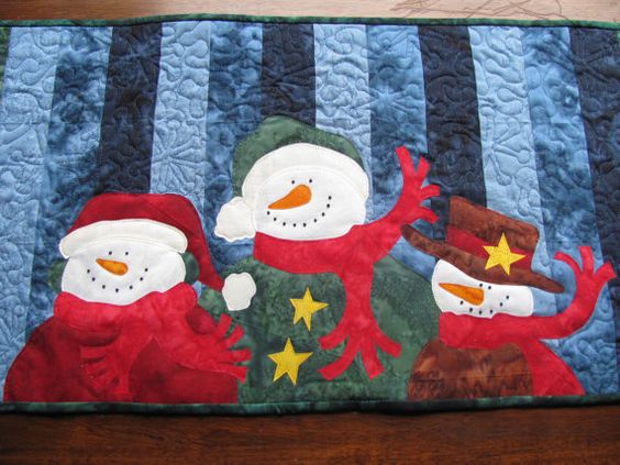 Snowman CLA04122363 Quilted Placemats