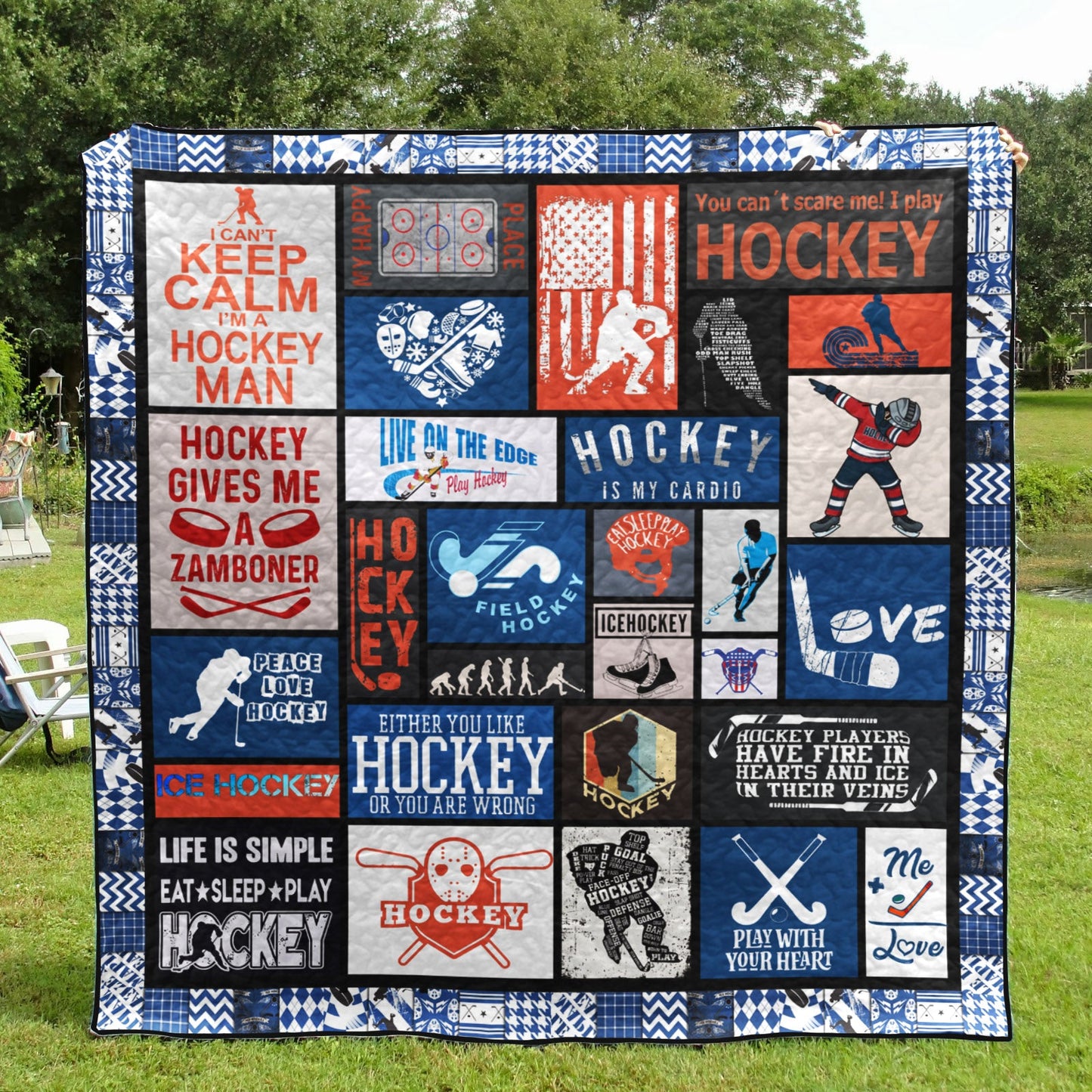 Hockey VM060615 Quilt Blanket