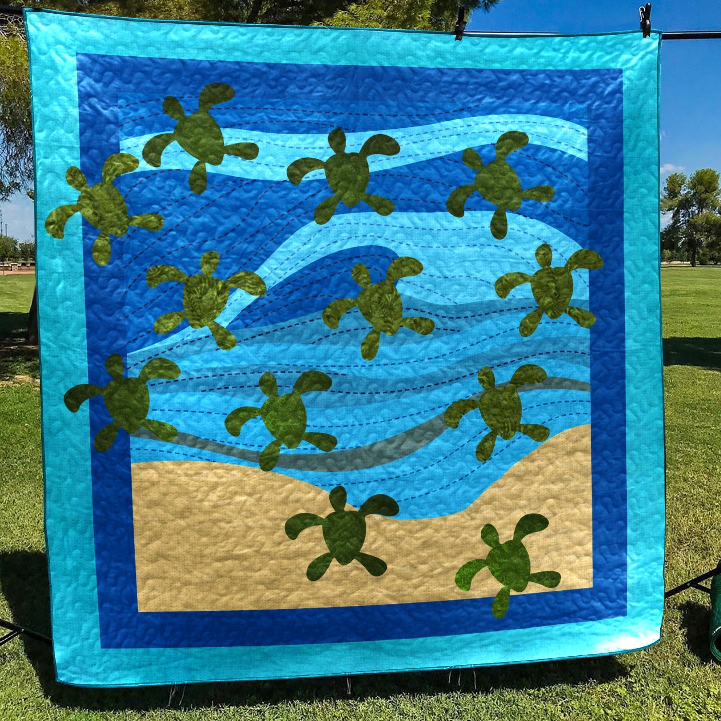 Turtle CLM180640 Quilt Blanket