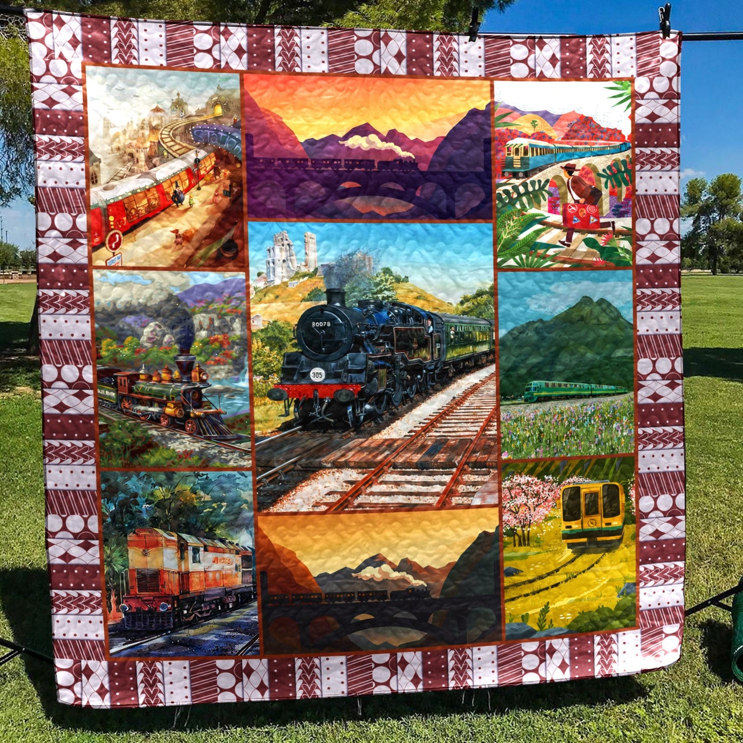 Train NX050635 Quilt Blanket