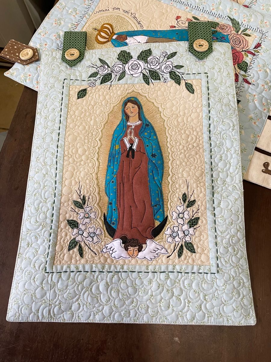 Virgin Mary CLA120324113 Quilted Placemats