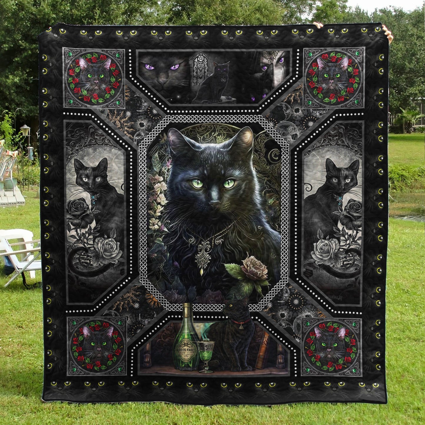 Black Cat Quilt Blanket TL13032303BL