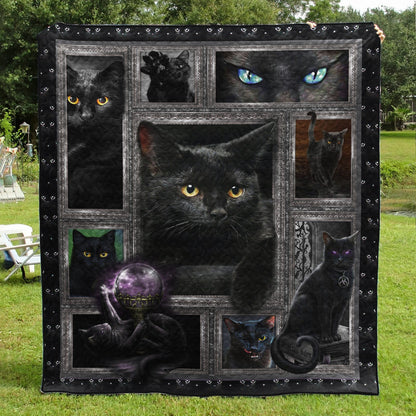 Witch Black Cat Quilt Blanket TL10032303BL