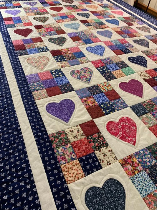 Heart Flower Pattern CLA16112317 Quilt Blanket