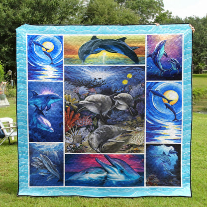 Dolphin BT140604 Quilt Blanket