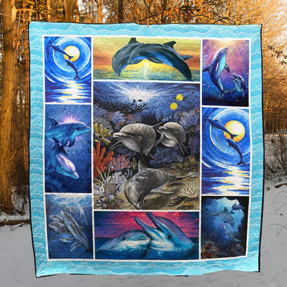 Dolphin BT140604 Quilt Blanket