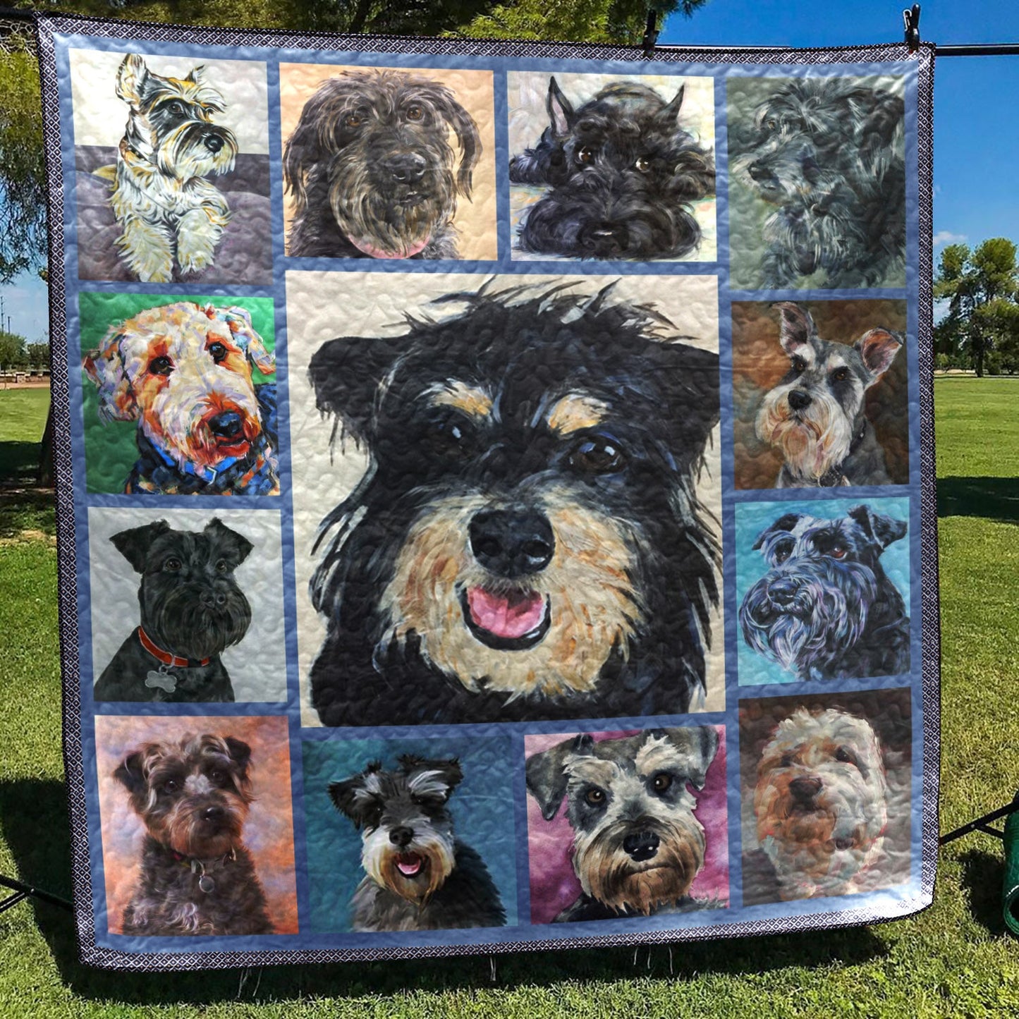 Miniature Schnauzer LA130528 Quilt Blanket