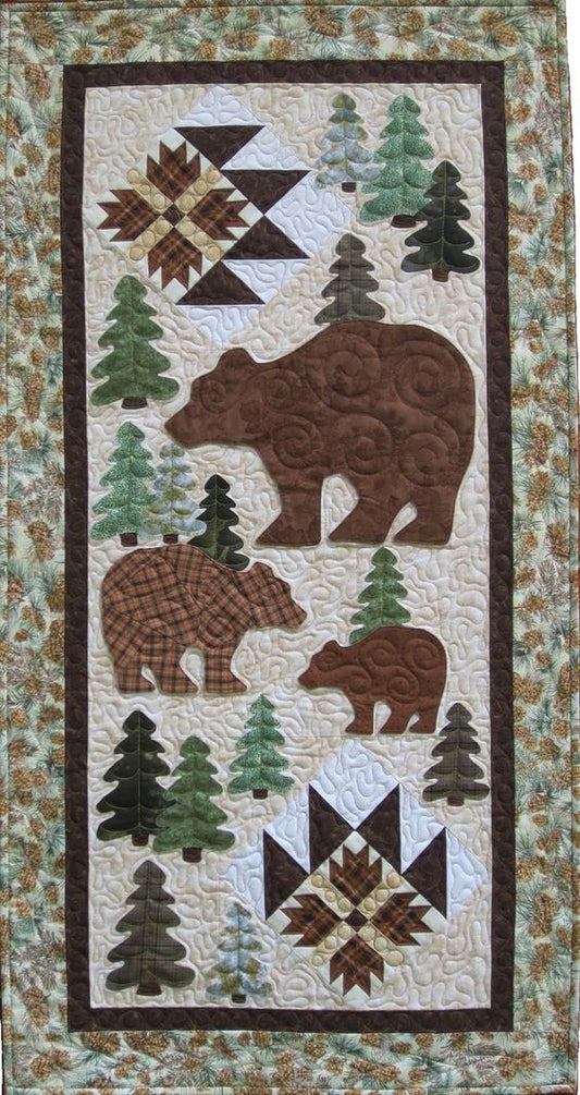 Bear CLA04122329 Quilted Table Runner