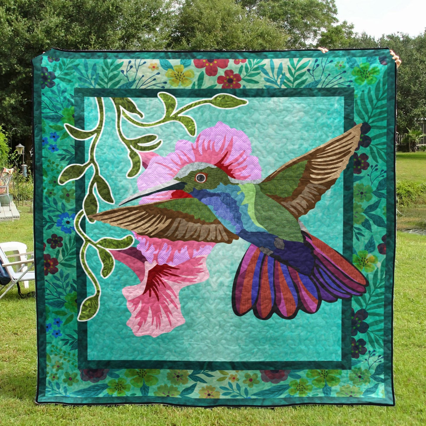 Hummingbird ML290526 Quilt Blanket