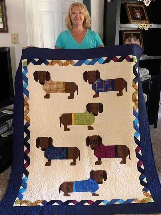 Dachshund CLA15112303 Quilt Blanket