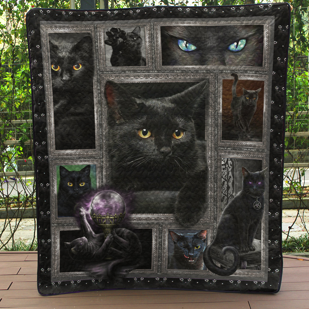 Witch Black Cat Quilt Blanket TL10032303BL