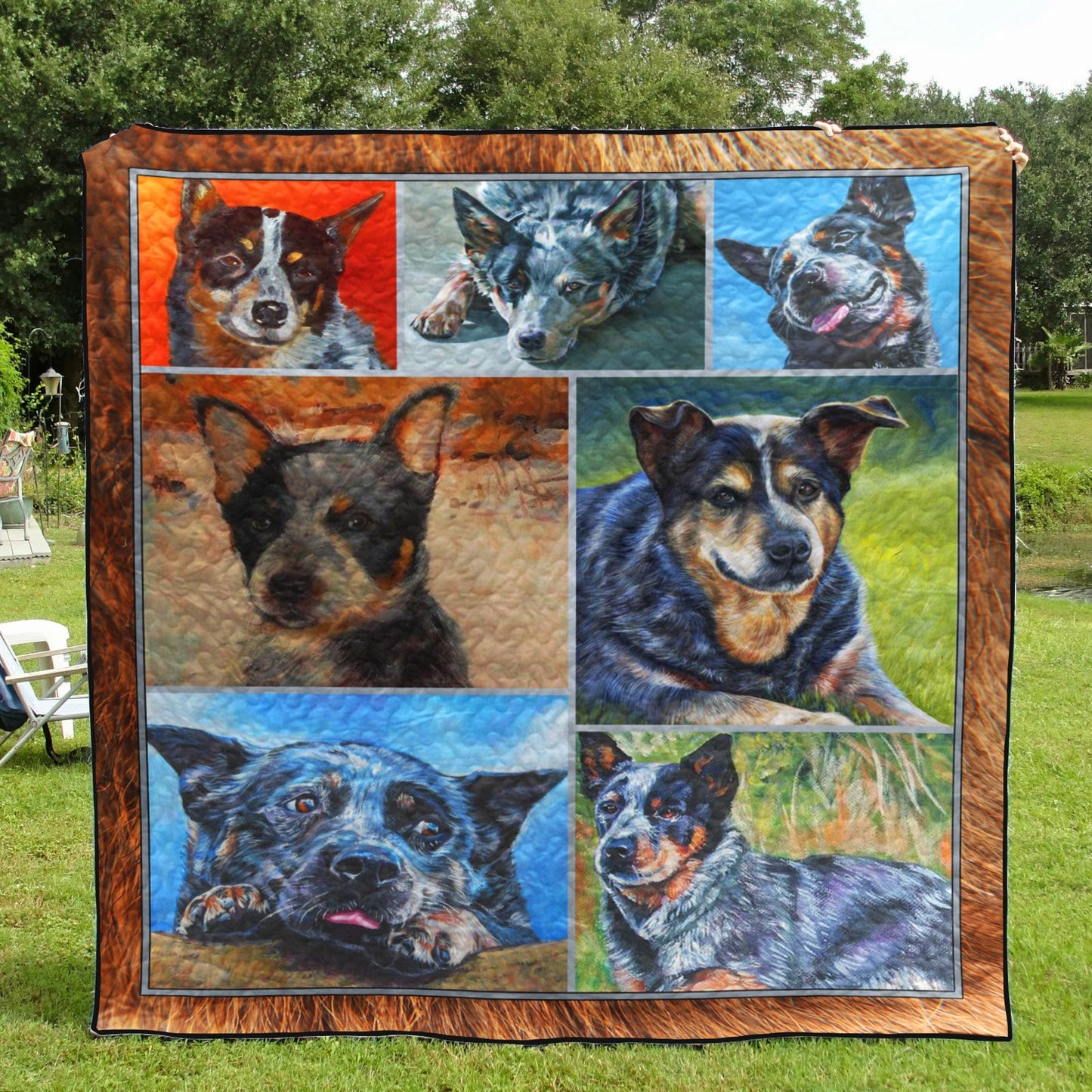 Australian Cattle Dog D8022 Quilt Blanket