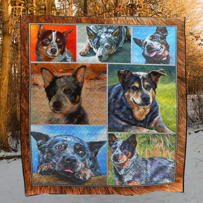 Australian Cattle Dog D8022 Quilt Blanket