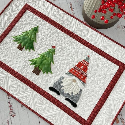 Christmas Gnome CLA120324167 Quilted Placemats